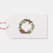 クリスマスホリデーズレッドベリーグリーン ギフトタグ (裏面横)