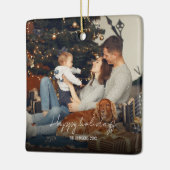 クリスマスホリデーセラミックスオーナメント セラミックオーナメント (左)