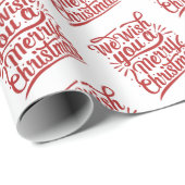 クリスマスホリデーソング引用文 ラッピングペーパー (ロールコーナー)