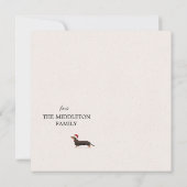 クリスマスホリデーダッシュンドドッググリーティメリーング (裏面)