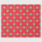 クリスマスホリデーチャームパターン03 - ラッピングペーパー (フラット)