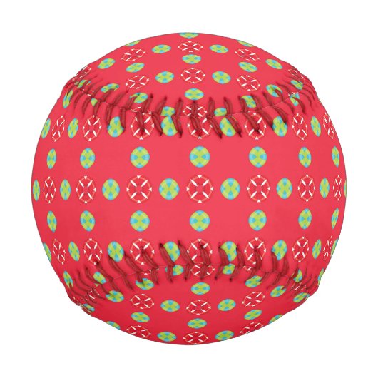 クリスマスホリデーチャームパターン03 - 野球ボール (正面)