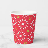 クリスマスホリデーチャームパターン04 - 紙コップ (正面)