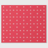 クリスマスホリデーチャームパターン09 - ラッピングペーパー (フラット)