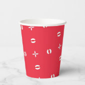 クリスマスホリデーチャームパターン09 - 紙コップ (裏面)