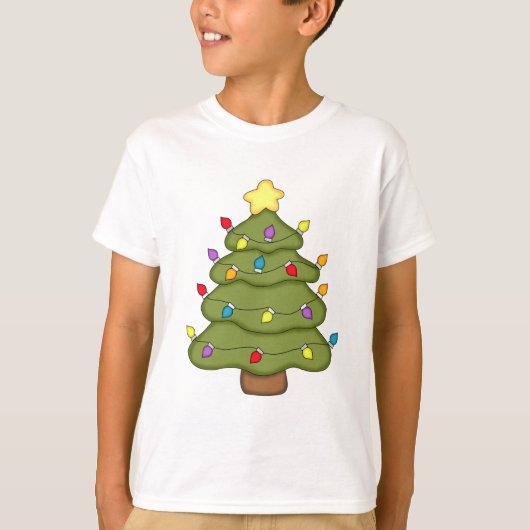 クリスマスホリデーツリー Tシャツ (正面)