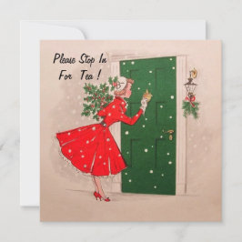 クリスマスホリデーティーパーティの招待状。 招待状