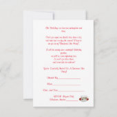 クリスマスホリデーティーパーティの招待状 招待状 (裏面)