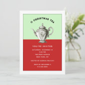 クリスマスホリデーティーパーティの招待状 招待状 (スタンド正面)