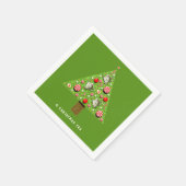 クリスマスホリデーティーパーティーナプキンス スタンダードカクテルナプキン (角)