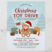 クリスマスホリデーテディベアトイおもちゃドライブ資金調達者 チラシ (正面)