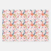 クリスマスホリデーテーマ ラッピングペーパーシート (正面)