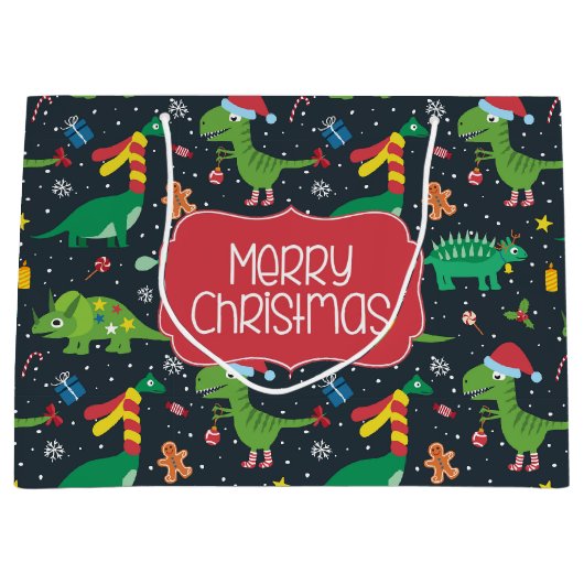 クリスマスホリデーディオナーズ抱き枕 ラージペーパーバッグ (正面)