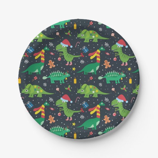 クリスマスホリデーディオナーズ紙プレート ペーパープレート (正面)