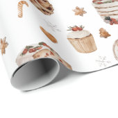 クリスマスホリデーデザート ラッピングペーパー (ロールコーナー)