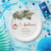 クリスマスホリデーデッキザホールズブライダルシャワー ペーパープレート (パーティー)