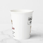 クリスマスホリデートインデナービジネスロゴ紙 紙コップ (右)