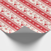 クリスマスホリデートナディアサンタスレイ ラッピングペーパー (角)