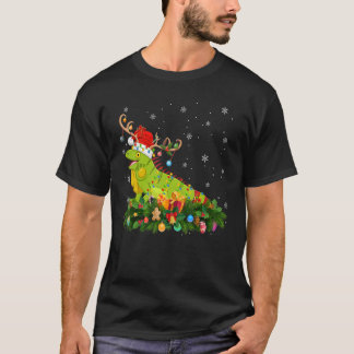 クリスマスホリデートナディアハットサンタイグアナクリスマス Tシャツ