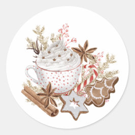 クリスマスホリデートリート ラウンドシール