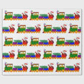 クリスマスホリデートレインラッピング紙 ラッピングペーパー (フラット)