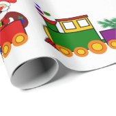 クリスマスホリデートレインラッピング紙 ラッピングペーパー (ロールコーナー)