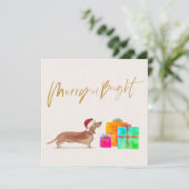 クリスマスホリデードッグタンダックスングリーティング (スタンド正面)