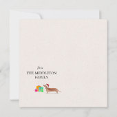 クリスマスホリデードッグタンダックスングリーティング (裏面)