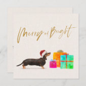 クリスマスホリデードッグダシュンドグリーティメリーング (正面/裏面)