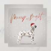 クリスマスホリデードッグラバーダルマティアングリーティング (正面/裏面)