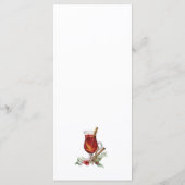 クリスマスホリデードリンクデザインフラットメニュー メニュー (裏面)