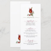 クリスマスホリデードリンクデザインフラットメニュー メニュー (正面/裏面)