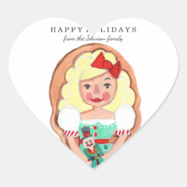 クリスマスホリデーナツクラッカークララ |ステッカー ラウンドシール