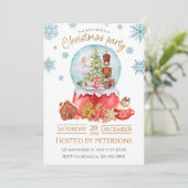 クリスマスホリデーナツクラッカーディナー招待状 招待状 (スタンド正面)