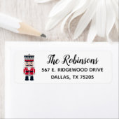 クリスマスホリデーナツクラッカー差出人住所ラベル ラベル (インサイチュ)