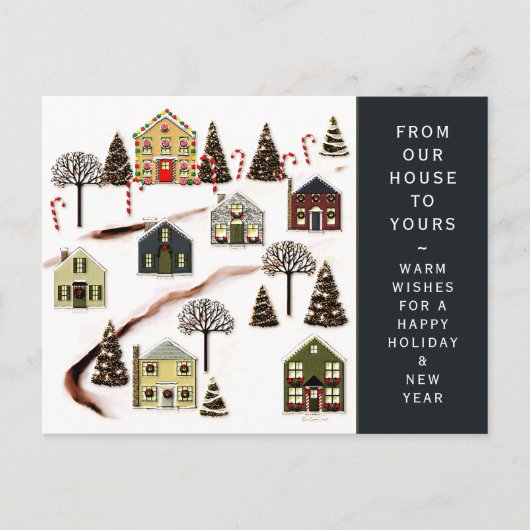 クリスマスホリデーニューハウスハガキ シーズンポストカード (正面)