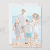 クリスマスホリデーノエルシンプルトレンディービーチ2写真 シーズンカード (裏面)