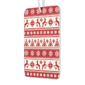 クリスマスホリデーノルディックパターンコージー カーエアーフレッシュナー (左)