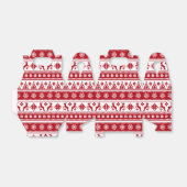 クリスマスホリデーノルディックパターンコージー フェイバーボックス (折り畳みなし)