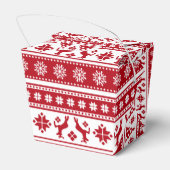 クリスマスホリデーノルディックパターンコージー フェイバーボックス (裏面サイド)