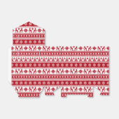 クリスマスホリデーノルディックパターンコージー フェイバーボックス (折り畳みなし)