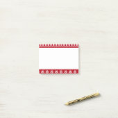 クリスマスホリデーノルディックパターンコージー ポストイット (デスク上)