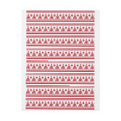 クリスマスホリデーノルディックパターンコージー ラップアラウンド宛名ラベル (シート)