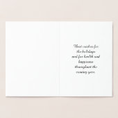 クリスマスホリデーノルディックパターンコージー 箔カード (内部)