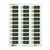 クリスマスホリデーハウス ラベル (フルシート)