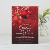 クリスマスホリデーバウブル招待状 招待状 (スタンド正面)