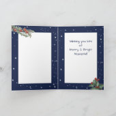 クリスマスホリデーバニーラビットスノーグリーンカワイト シーズンカード (内部)