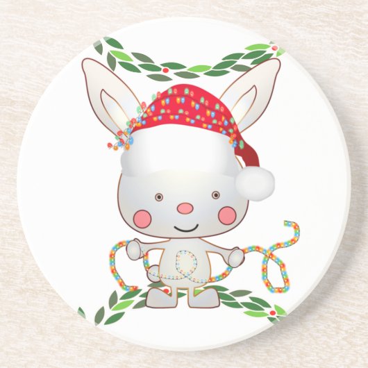 クリスマスホリデーバニー コースター (正面)