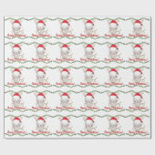 クリスマスホリデーバニー ラッピングペーパー (フラット)