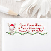 クリスマスホリデーバニー ラベル (インサイチュ)